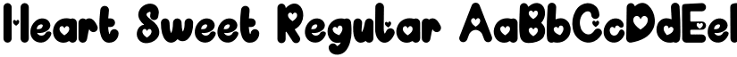 Heart Sweet Regular font