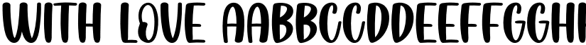With Love font download