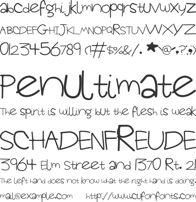 Homilia font preview