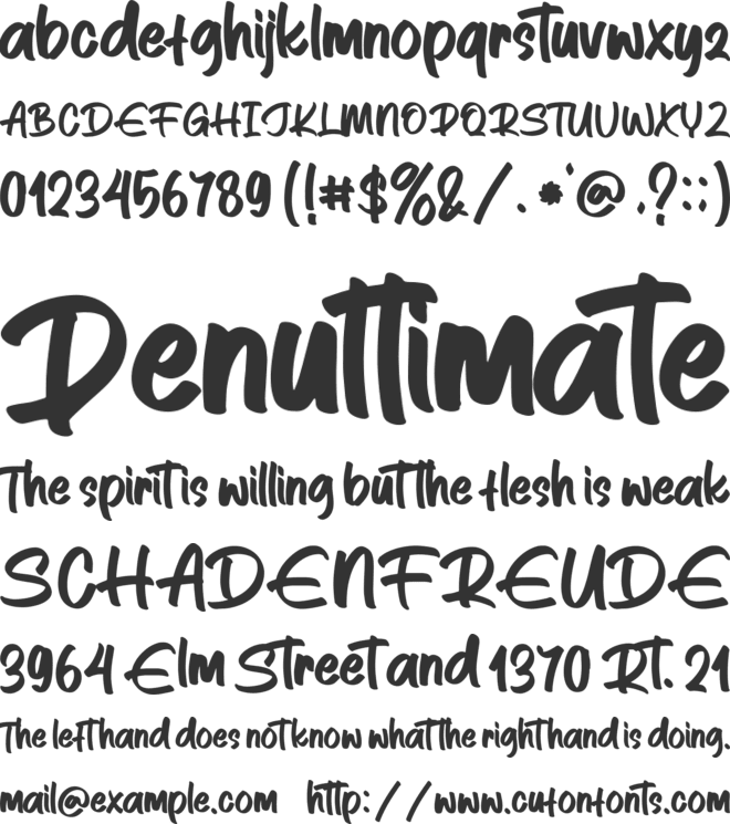 Rayhanah font preview