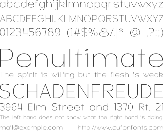 Honick Free font preview