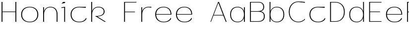 Honick Free font