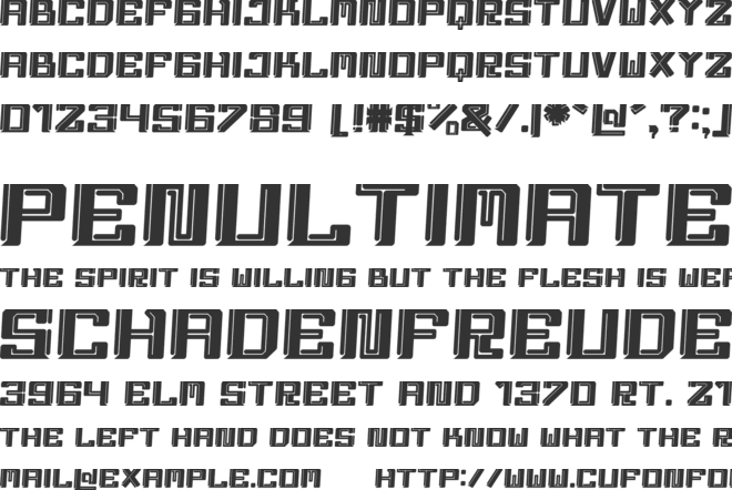 Cosmic Drift font preview