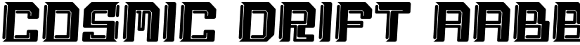 Cosmic Drift font download