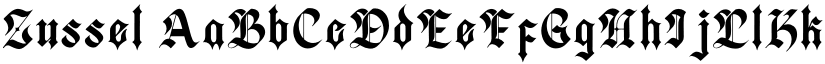 Zussel font download
