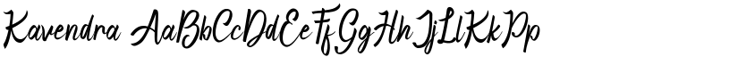 Kavendra font