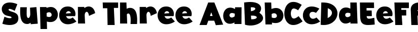 Super Three font
