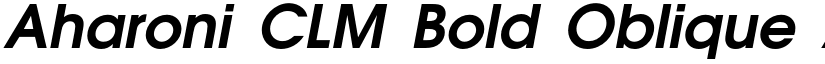 Aharoni CLM font download