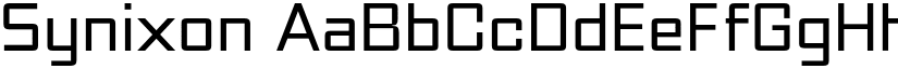 Synixon font