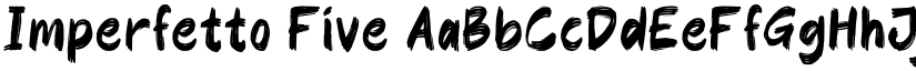 Imperfetto Five font