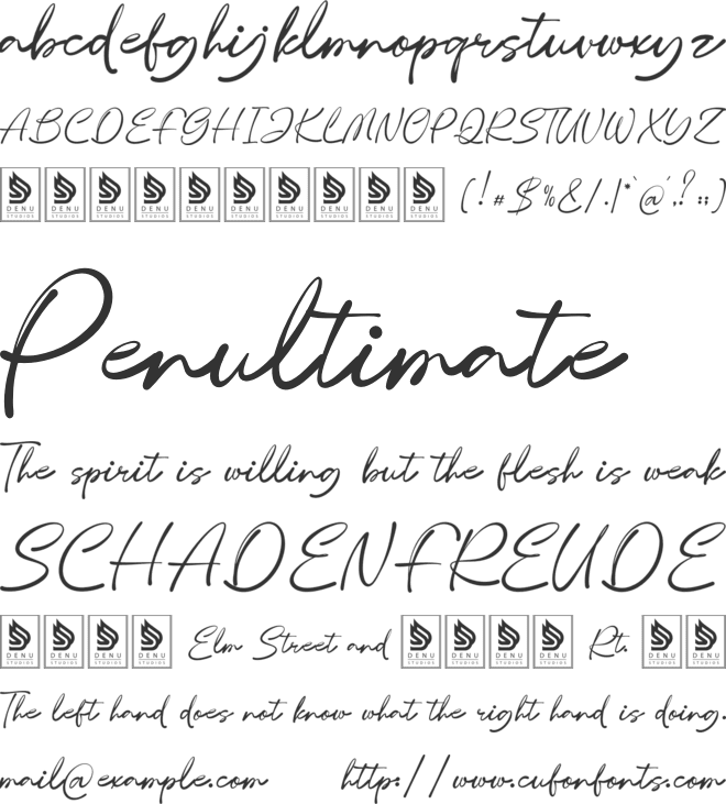 Karmically font preview