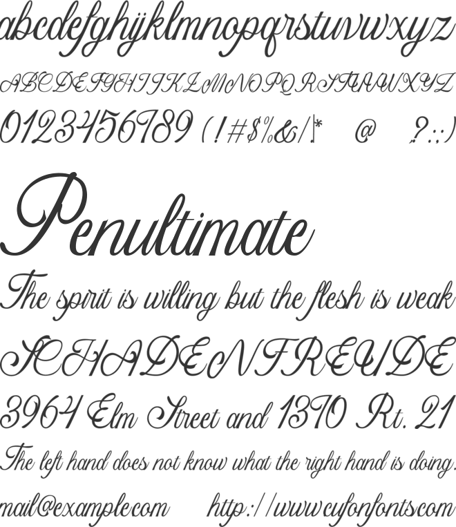 Bristok Lemonade font preview