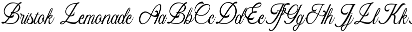 Bristok Lemonade font