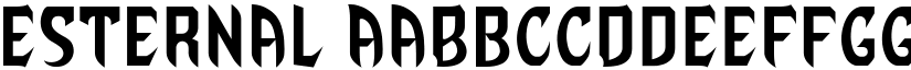 Esternal font