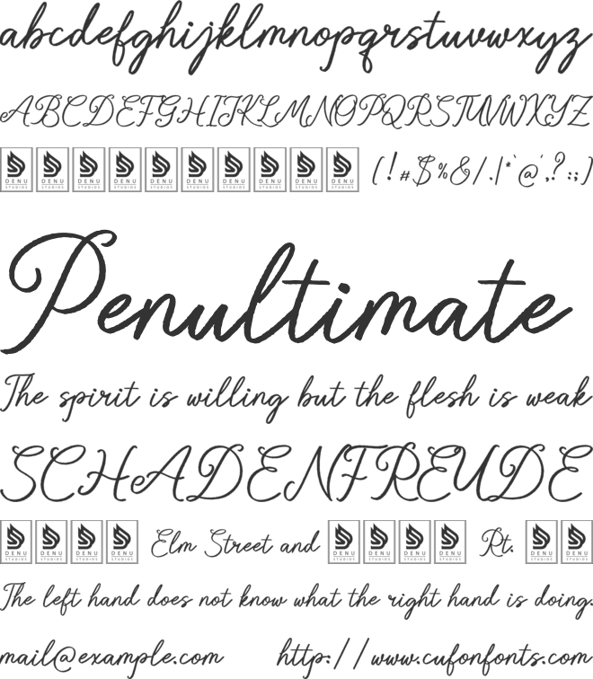 Whimsy Bittersweet font preview