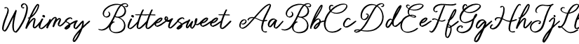 Whimsy Bittersweet font