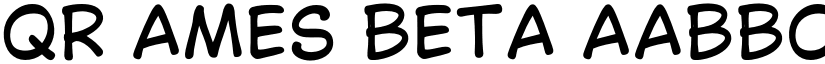 QR Ames Beta font