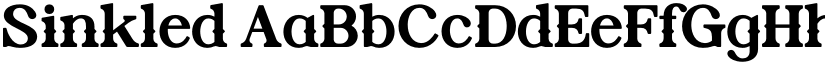 Sinkled font
