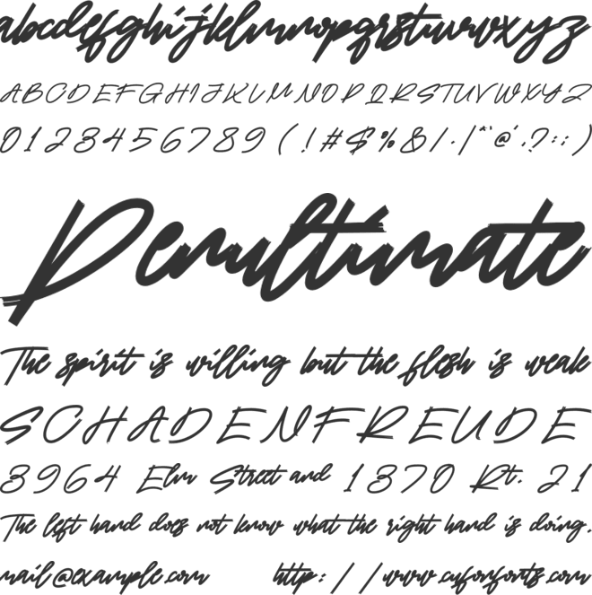 Solliya font preview