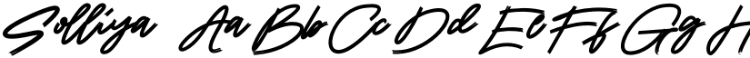 Solliya font