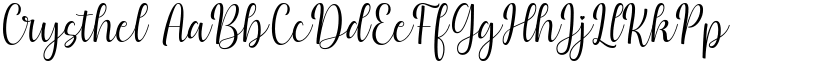 Crysthel font download