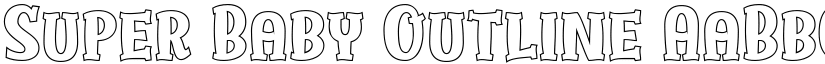 Super Baby Outline font