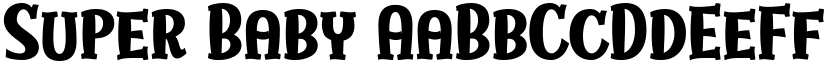 Super Baby font