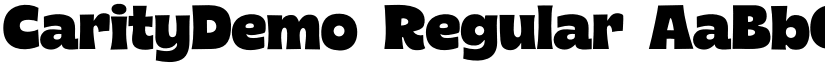CarityDemo Regular font