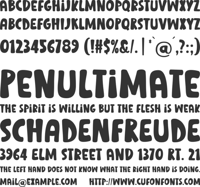 Choose Hope font preview