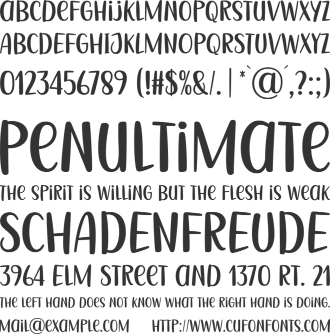 Hola Jelly font preview