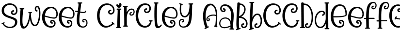 Sweet Circley font