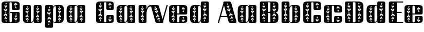 Gupa Carved font