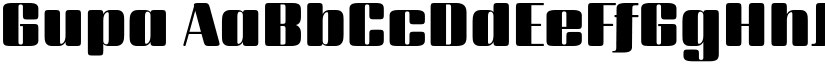 Gupa font