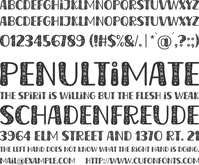 Marie Honey font preview