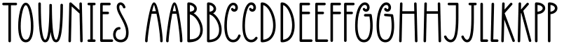 Townies font