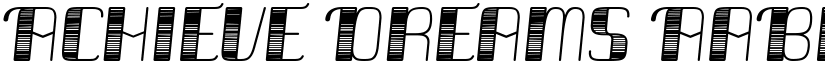 Achieve Dreams font