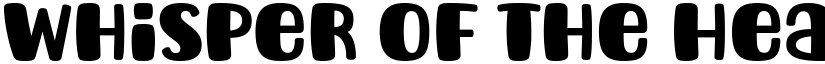 Whisper Of The Heart font