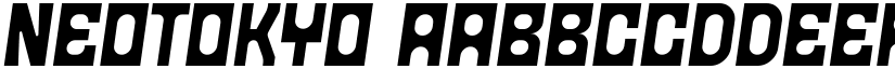 Neotokyo font download