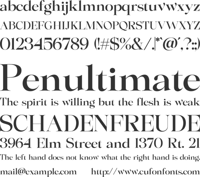 Flowsky Editorial font preview