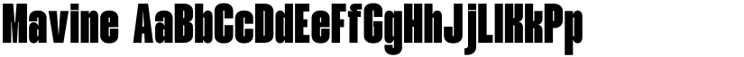 Mavine font