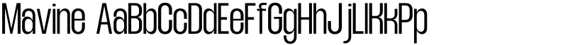 Mavine font