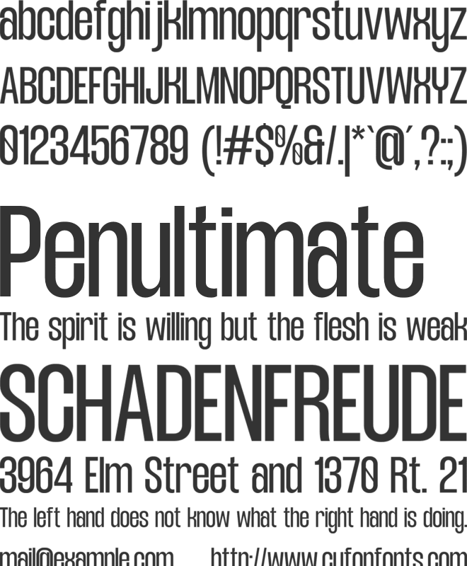 Mavine font preview