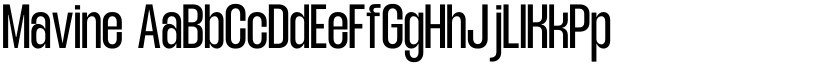Mavine font