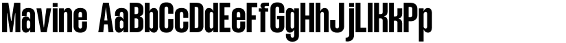 Mavine font