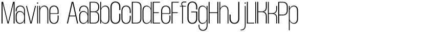 Mavine font