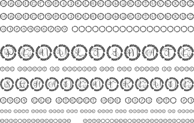 Lettravia Monogram font preview