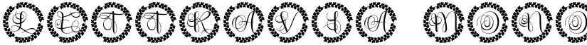 Lettravia Monogram font
