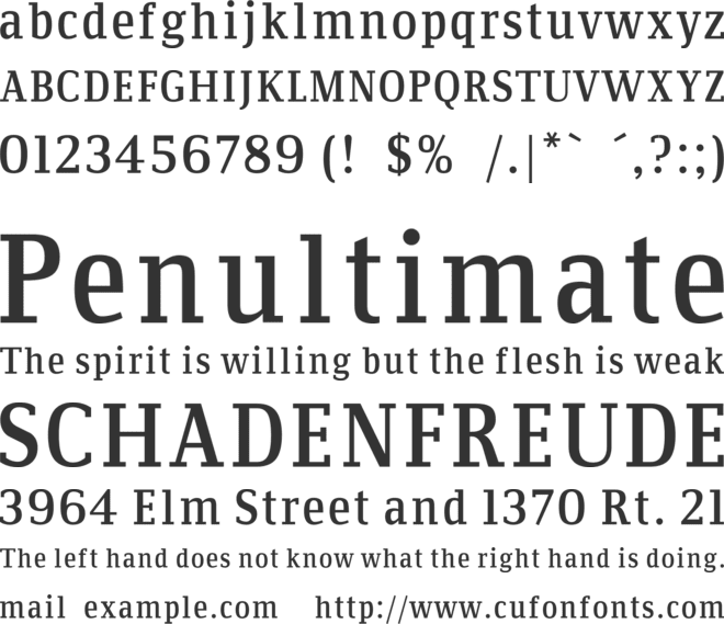 Communist font preview