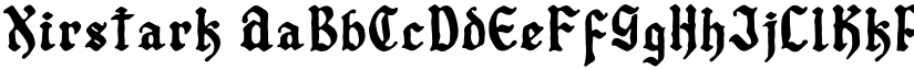 Xirstark font