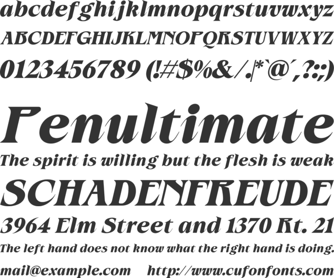 Rocavio font preview